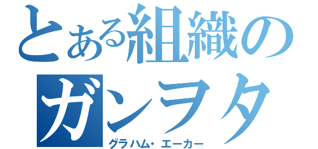 とある組織のガンヲタ（グラハム・エーカー）