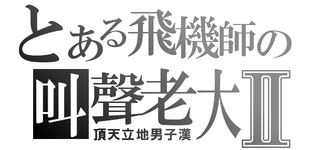 とある飛機師の叫聲老大Ⅱ（頂天立地男子漢）