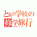 とある学校の修学旅行（エスカーション）