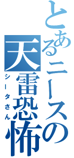 とあるニースの天雷恐怖（シータさん）