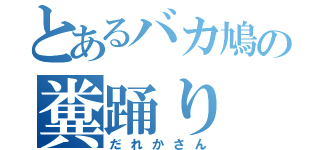 とあるバカ鳩の糞踊り（だれかさん）