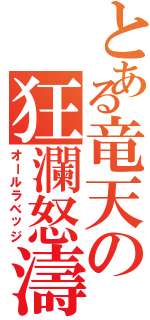 とある竜天の狂瀾怒濤（オールラベッジ）