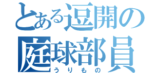 とある逗開の庭球部員（うりもの）