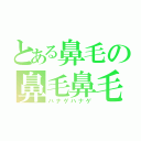 とある鼻毛の鼻毛鼻毛（ハナゲハナゲ）