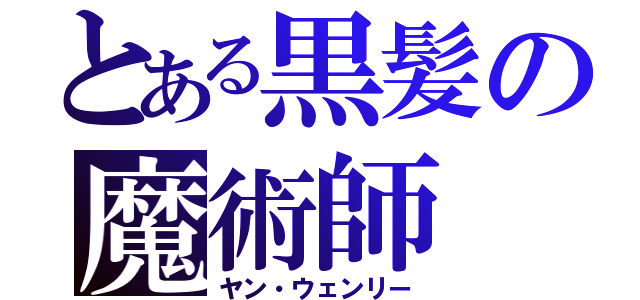 とある黒髪の魔術師（ヤン・ウェンリー）