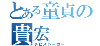 とある童貞の貴宏（チビストーカー）