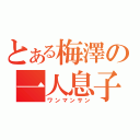 とある梅澤の一人息子（ワンマンサン）