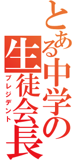 とある中学の生徒会長（プレジデント）