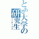 とある大学の研究生（インデックス）