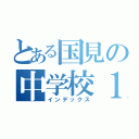 とある国見の中学校１年生（インデックス）