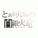 とある火輪の白銀火竜（リオレウス）