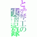 とある琴工の実習記録（レポート提出）