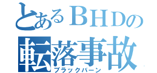 とあるＢＨＤの転落事故（ブラックバーン）