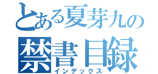 とある夏芽九の禁書目録（インデックス）