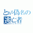 とある偽名の逃亡者（インデックス）