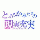 とあるかみたまの現実充実（リアじゅうじつ）