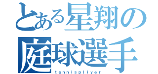 とある星翔の庭球選手（ｔｅｎｎｉｓｐｌｉｙｅｒ）