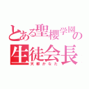 とある聖櫻学園の生徒会長（天都かなた）