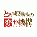 とある原動機の変弁機構（ＶＴＥＣ）