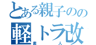 とある親子のの軽トラ改造の日々（素人）