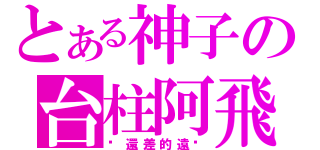 とある神子の台柱阿飛（你還差的遠呢）