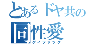 とあるドヤ共の同性愛（ゲイファック）