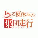 とある夏休みの集団走行（ツーリング）