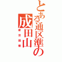 とある通区準の成田山（疲労困憊）