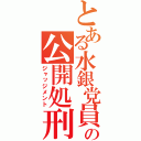 とある水銀党員の公開処刑（ジャッジメント）