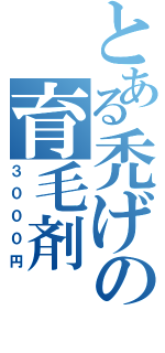 とある禿げの育毛剤（３０００円）