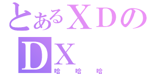 とあるＸＤのＤＸ（哈哈哈）