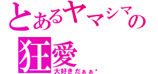 とあるヤマシマの狂愛（大好きだぁぁ‼）