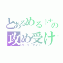 とあるめるトナの攻め受け（パーリーナイト）