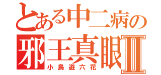 とある中二病の邪王真眼Ⅱ（小鳥遊六花）