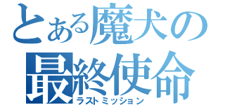 とある魔犬の最終使命（ラストミッション）