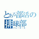 とある部活の排球部（バレーボール）