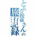 とある後藤さん家の旅行記録（ハネムーン編）