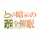 とある暗示の完全催眠（サイコキネシス）