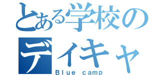 とある学校のデイキャンプ（Ｂｌｕｅ ｃａｍｐ）