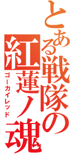 とある戦隊の紅蓮ノ魂（ゴーカイレッド）