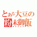 とある大豆の粉末御飯（キナライス）