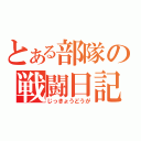 とある部隊の戦闘日記（じっきょうどうが）