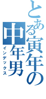とある寅年の中年男Ⅱ（インデックス）