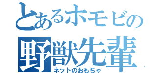 とあるホモビの野獣先輩（ネットのおもちゃ）