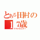 とある田村の１７歳（ですがなにか？）