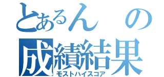 とあるんの成績結果（モストハイスコア）