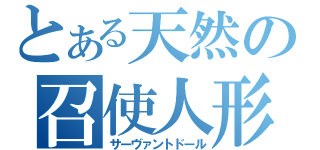 とある天然の召使人形（サーヴァントドール）