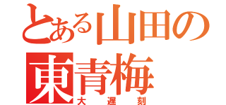 とある山田の東青梅（大遅刻）