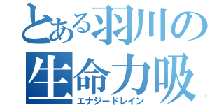 とある羽川の生命力吸収（エナジードレイン）