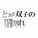 とある双子の片割れ（ミタラシ）